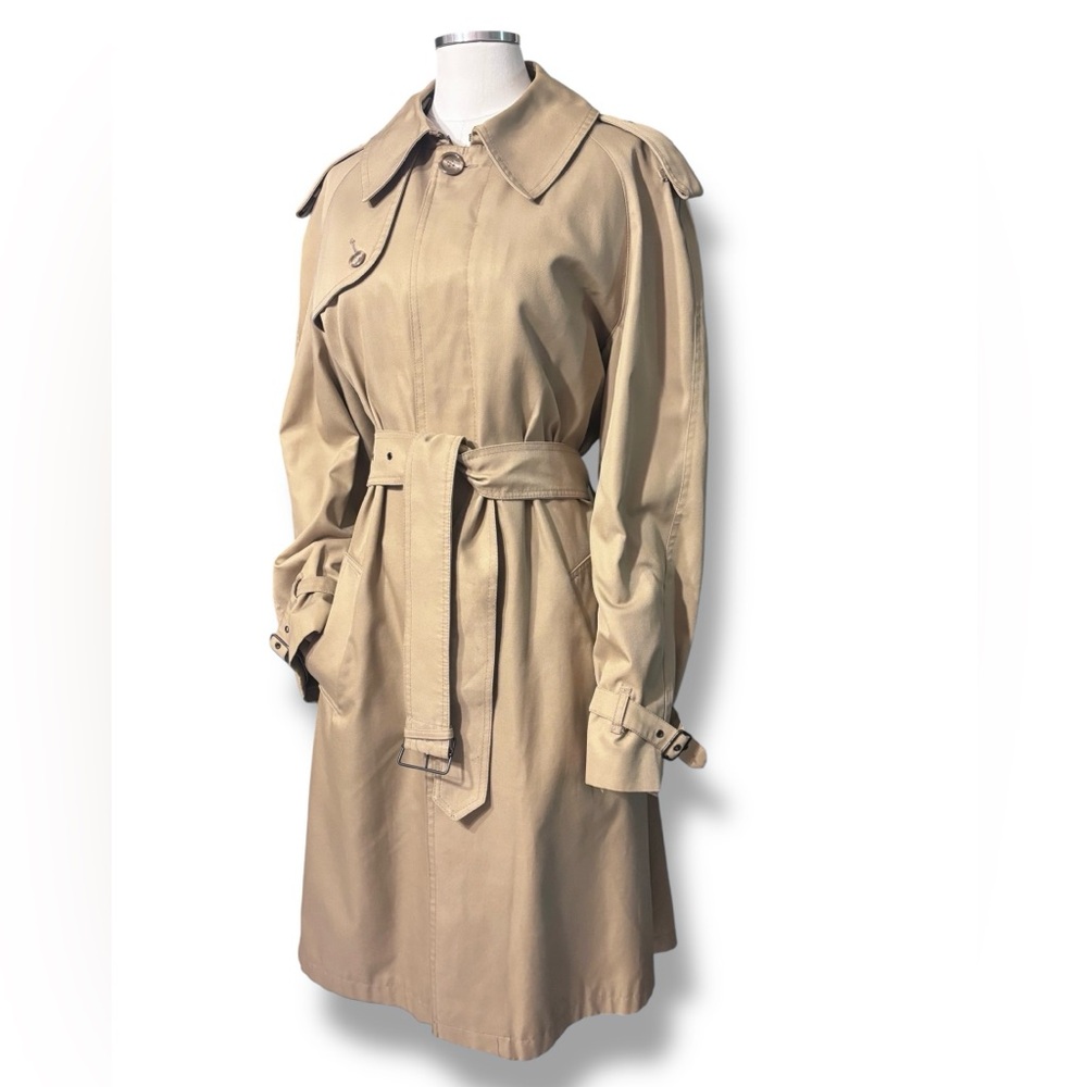 FOX RUN Tan Trench Coat with Belt VINTAGE